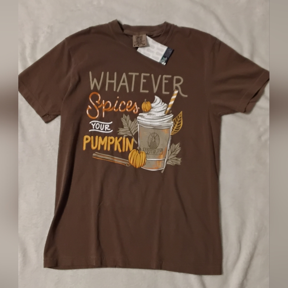 Comfort Colors Brown Pumpkin Spice Tee